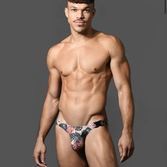 TROPIC CAMO BUCKLE SWIM BIKINI W/ ALMOST NAKED - Picture 3 of 7